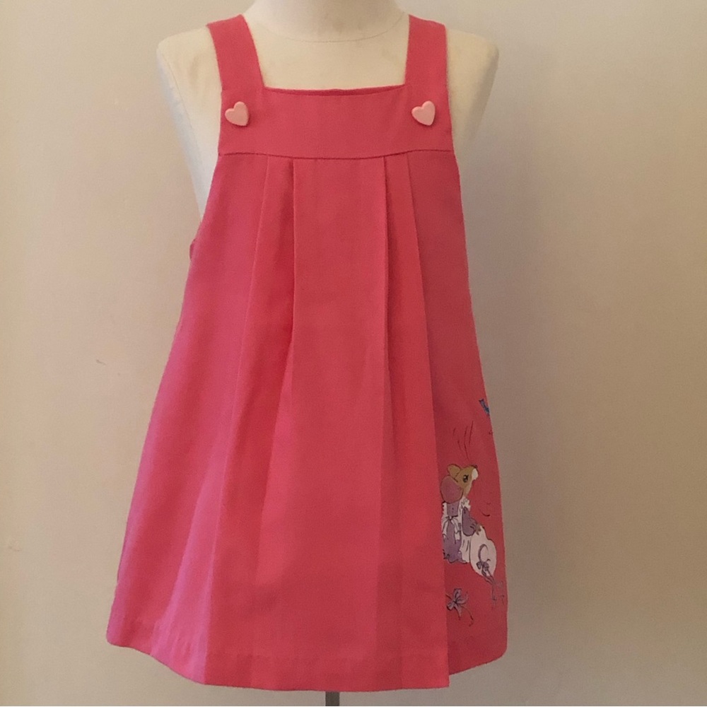Vintage Girls Dress Jumper 💕🐭🐦